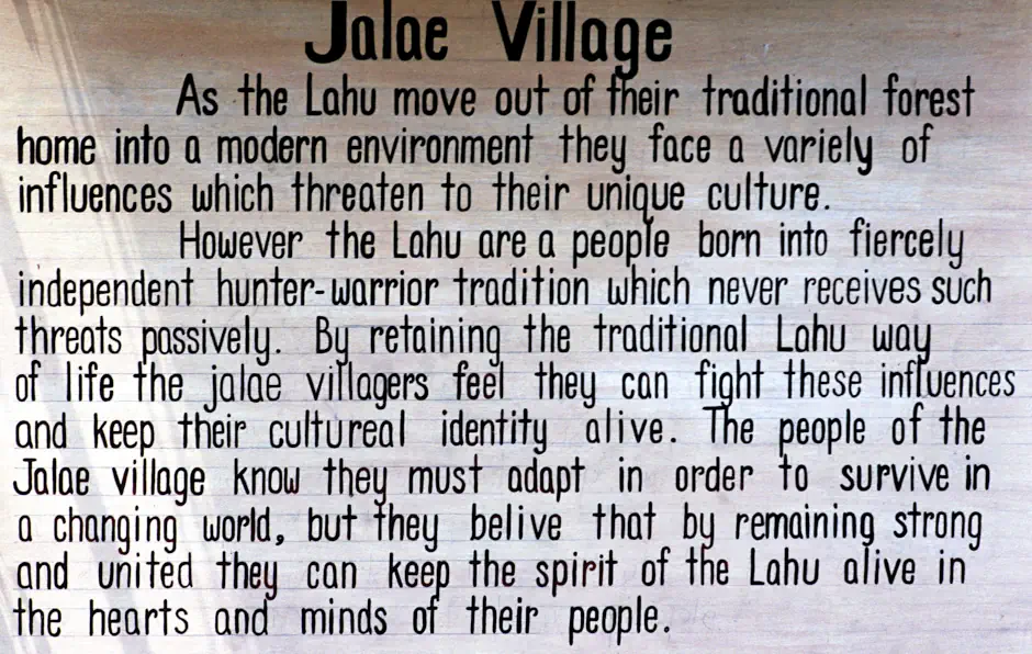 Indigenous Lahu people